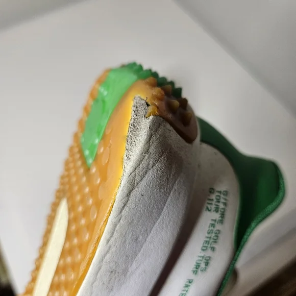 G/FORE G.112 Golf Shoe Snow Toast Kelly Green Spikeless White Men's 9 - Picture 9 of 11